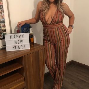 Striped Jumpsuit
